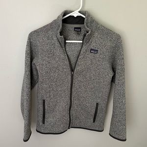 Patagonia Kids “Better Sweater” in Heather Grey